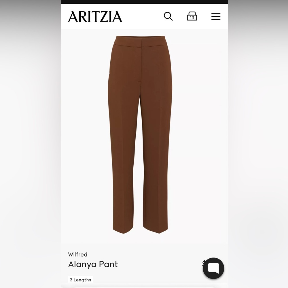 Aritzia Alanya Pants. Size 2.